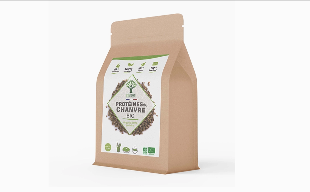 Protéines de chanvre bio poudre