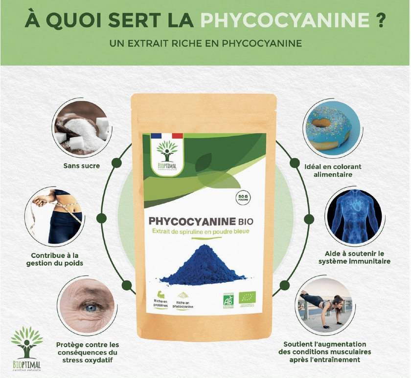 Phycocyanine bio poudre 50g