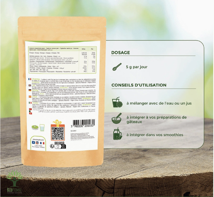 Phycocyanine bio poudre 50g
