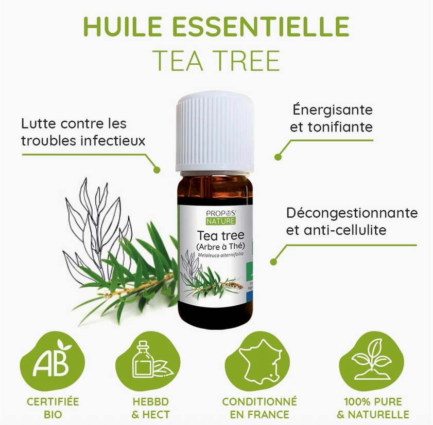 Huile Essentielle de Tea Tree Bio 10ml