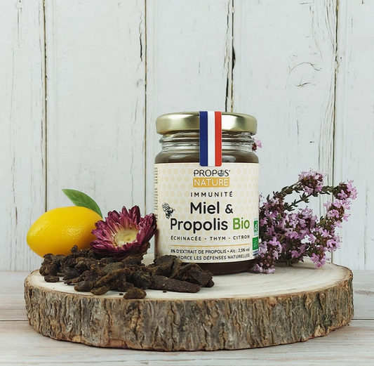 Mélange Immunité Bio - Miel Propolis Thym citron - 125g