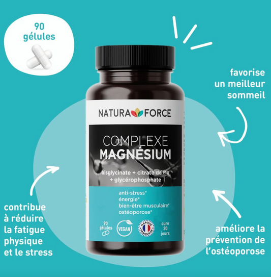 Magnésium naturel - 90 gélules