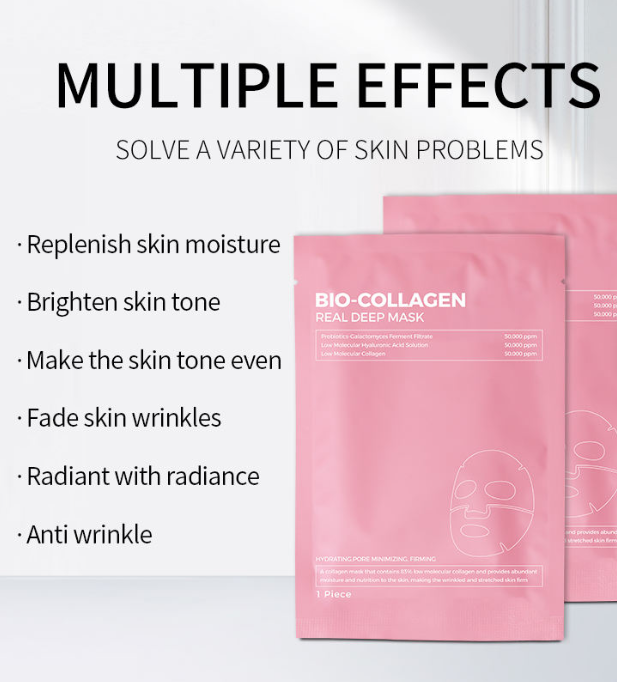 Masque visage coréen au collagène – Hydratant, Raffermissant & Lissant