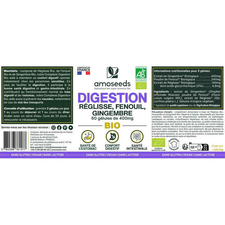 Digestion bio | 60 gélules