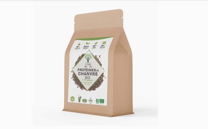 Protéines de chanvre bio poudre