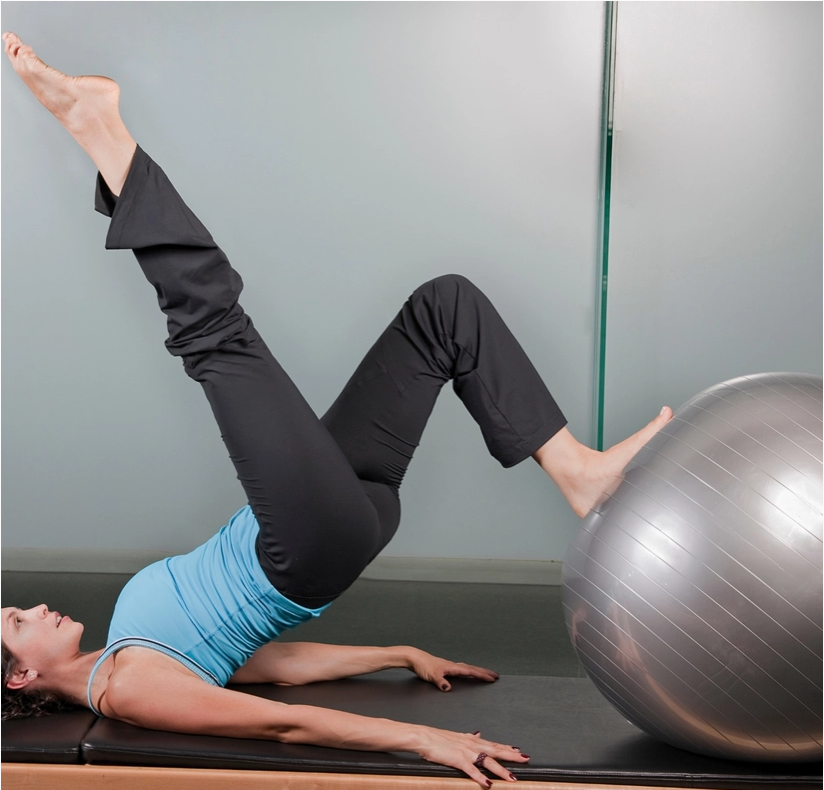 Ballon de Yoga Pilates Gris - Diamètre 55cm - Pompe Fournie