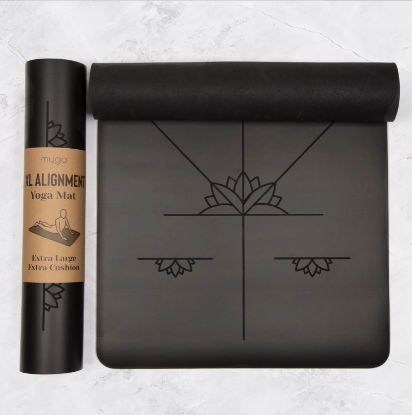 Tapis de yoga d'alignement extra large