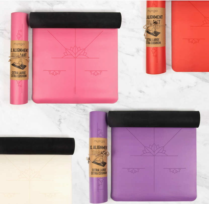 Tapis de yoga d'alignement extra large