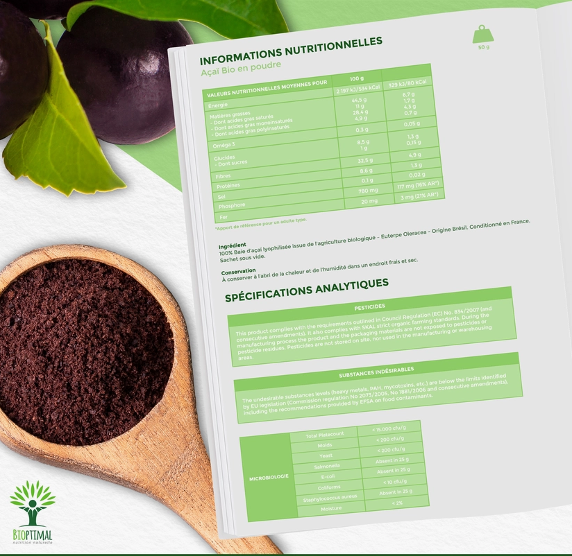 Açaï Bio en poudre