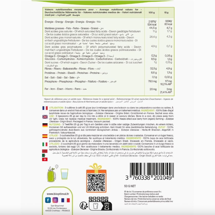 Açaï Bio en poudre