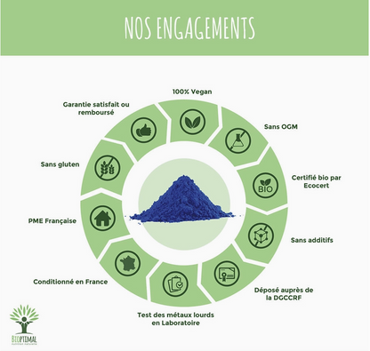 Phycocyanine bio poudre