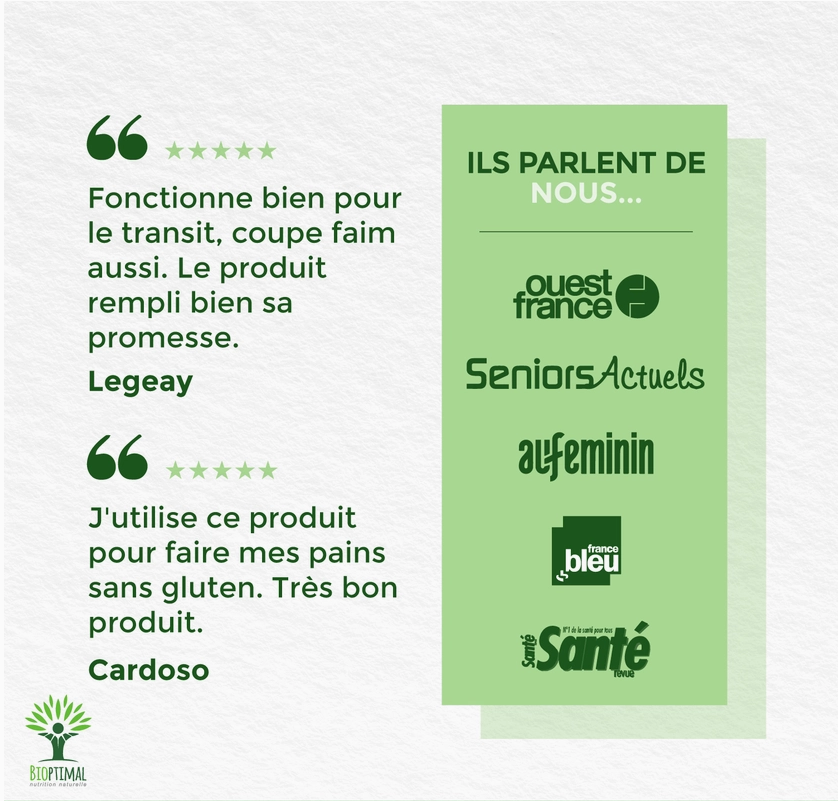 Psyllium blond bio en poudre