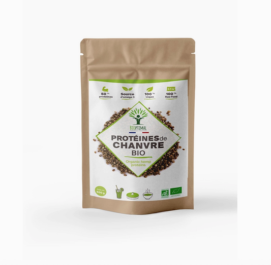 Protéines de chanvre bio poudre