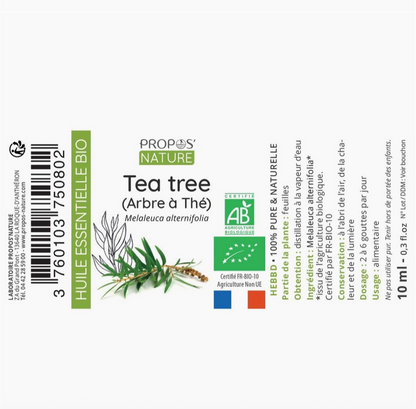 Huile Essentielle de Tea Tree Bio 10 Ml - Vita Fit Paris