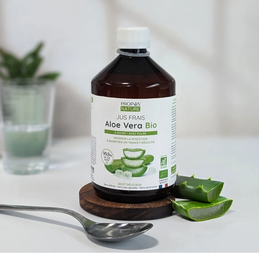 Jus D'aloe Vera Bio a Boire - Complément Alimentaire -500ml