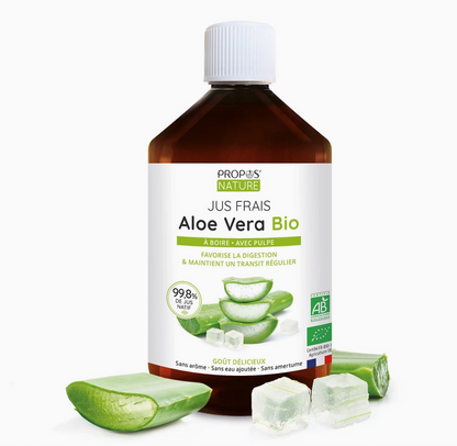 Jus D'aloe Vera Bio a Boire - Complément Alimentaire -500ml