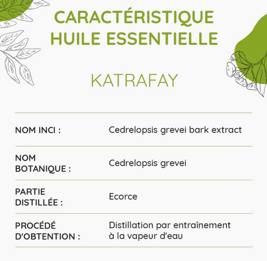 Huile Essentielle de Katrafay Bio 10ml - Vita Fit Paris