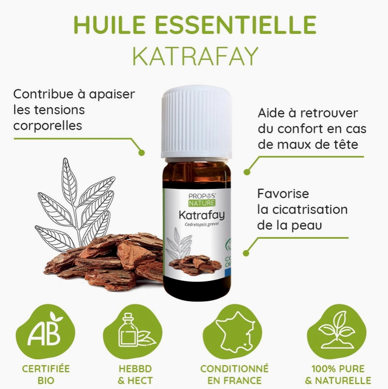 Huile Essentielle de Katrafay Bio 10ml - Vita Fit Paris