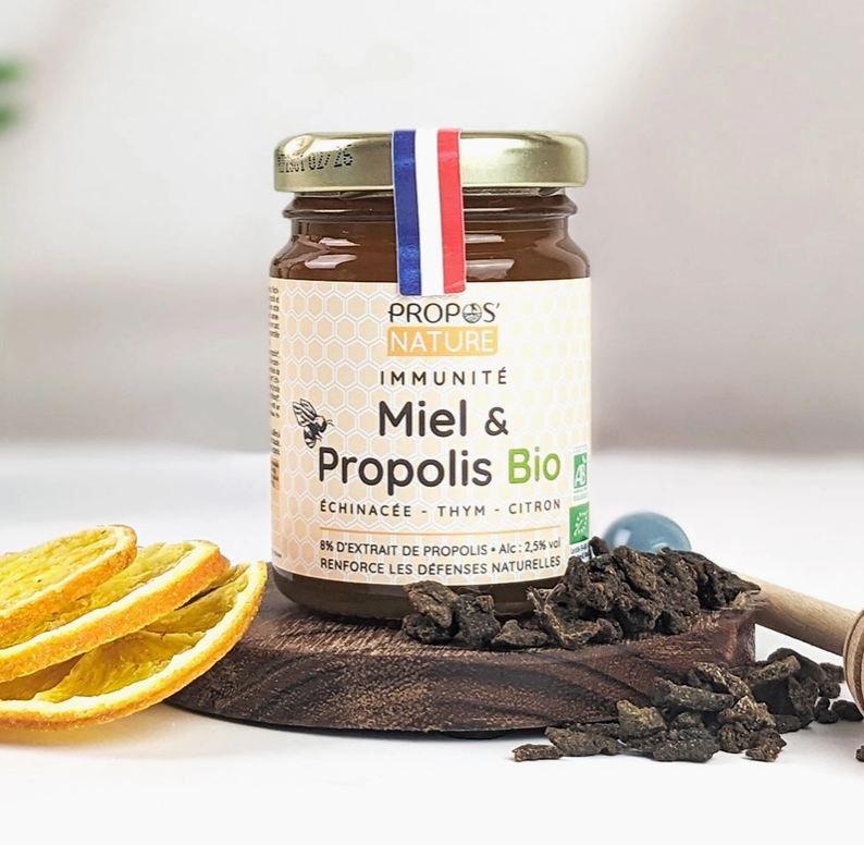 Mélange Immunité Bio - Miel Propolis Thym citron - 125g -Vita Fit Paris
