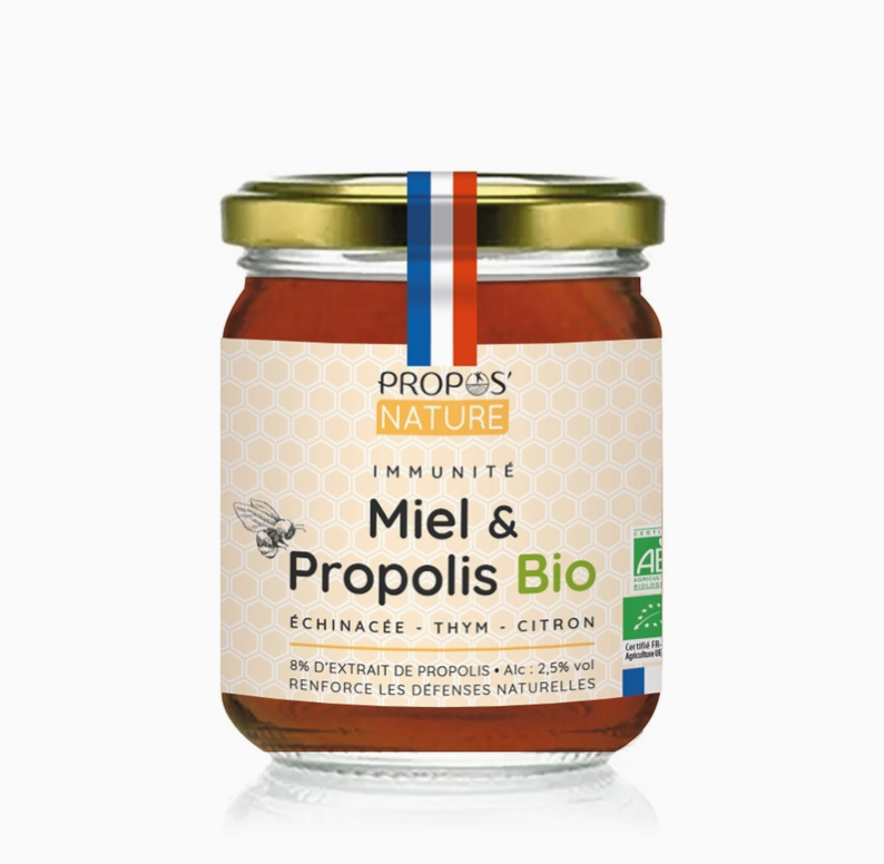 Mélange Immunité Bio - Miel Propolis Thym citron - 125g -Vita Fit Paris