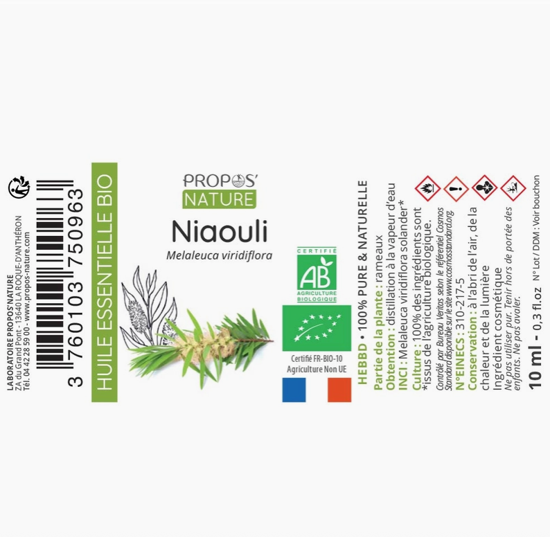Huile Essentielle de Niaouli Bio 10ml- Vita Fit Paris