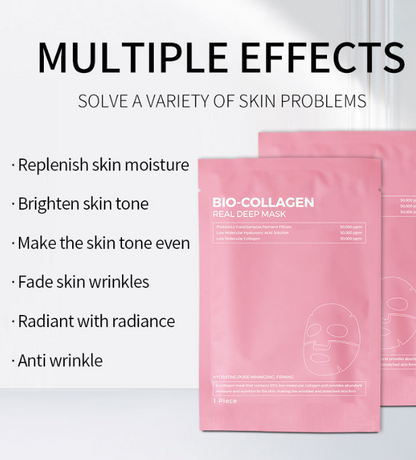 Masque visage coréen au collagène – Hydratant, Raffermissant & Lissant