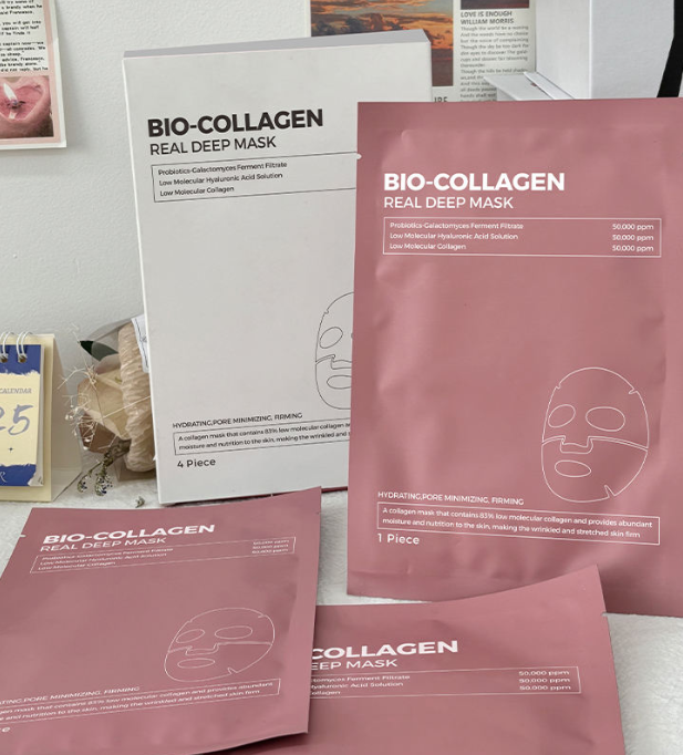 Masque visage coréen au collagène – Hydratant, Raffermissant & Lissant