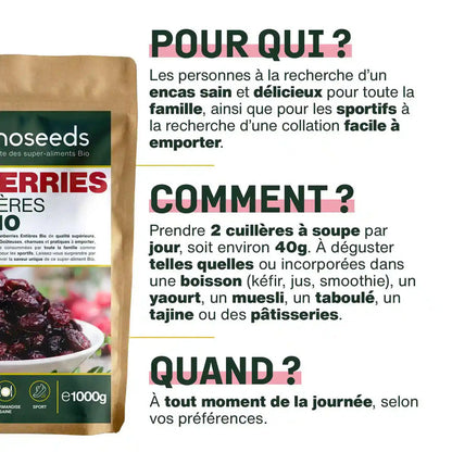 Cranberries Entières Bio