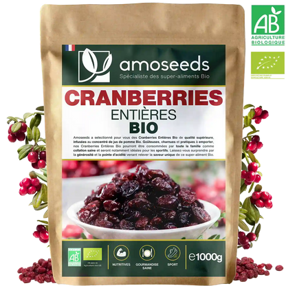 Cranberries Entières Bio