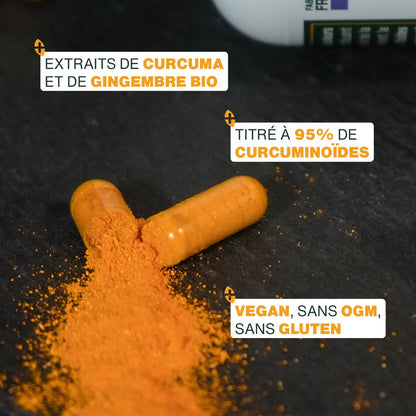 Curcuma bio, formule concentrée - 120 gélules