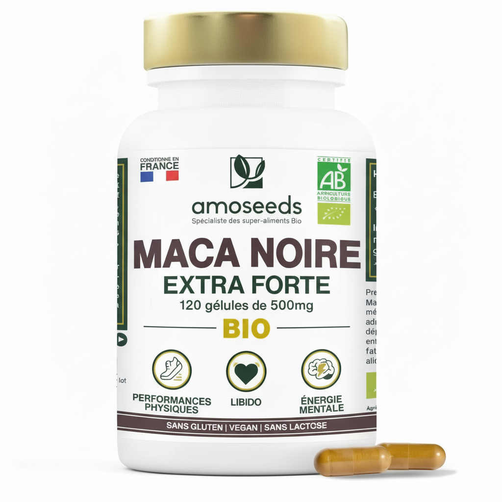 Maca Noire Bio, Extra Forte | 120 gélules