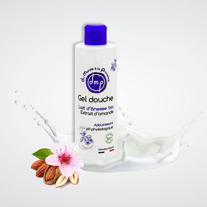 Gel douche au Lait d’Ânesse BIO et Extrait d’Amande – 250ml