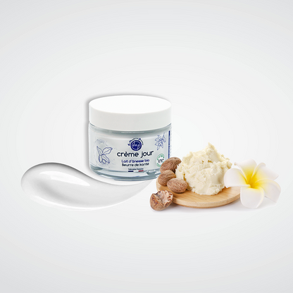 Crème Jour Visage au Lait d’Ânesse BIO et Karité – 40 ml
