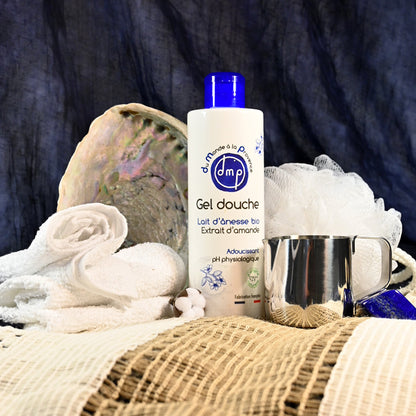 Gel douche au Lait d’Ânesse BIO et Extrait d’Amande – 250ml