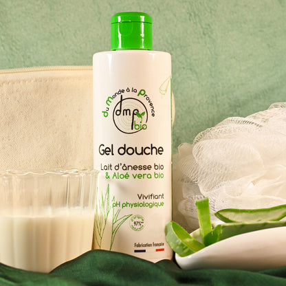 Gel douche au Lait d’Ânesse BIO et Aloé Vera BIO – 250ml