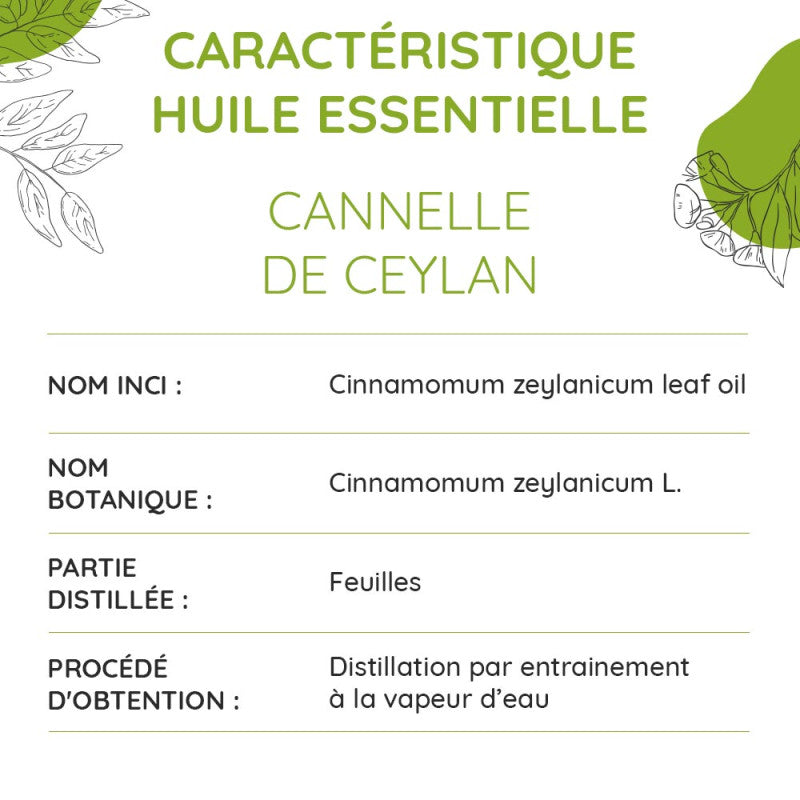 Huile essentielle Cannelle de Ceylan - 10ml