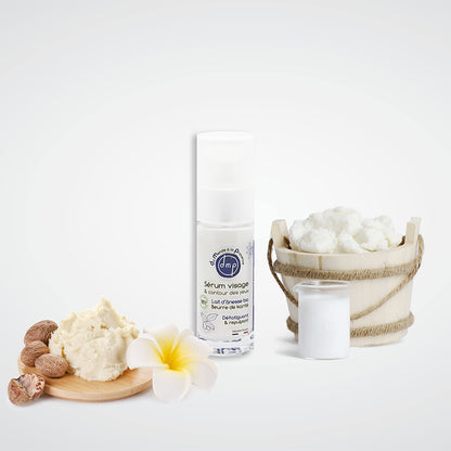 Sérum visage et contour des yeux au Lait d’Ânesse BIO et Karité – 30ml
