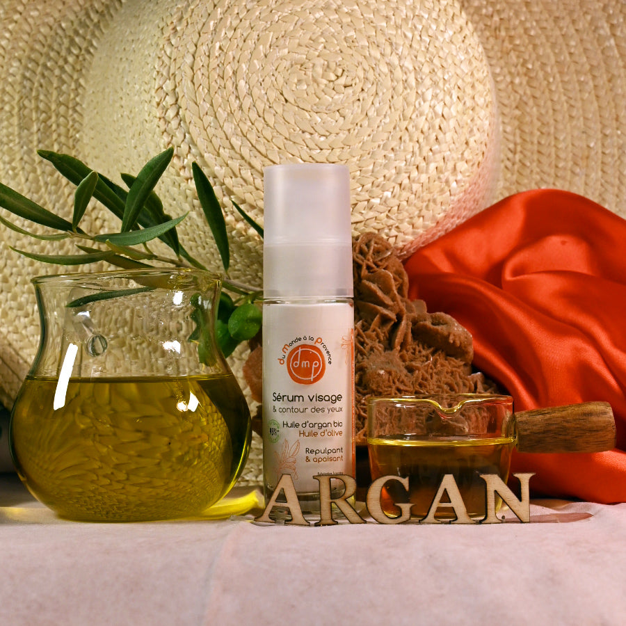 Sérum visage et contour des yeux à l’Argan BIO parfum Fleur d’Oranger – 30 ml
