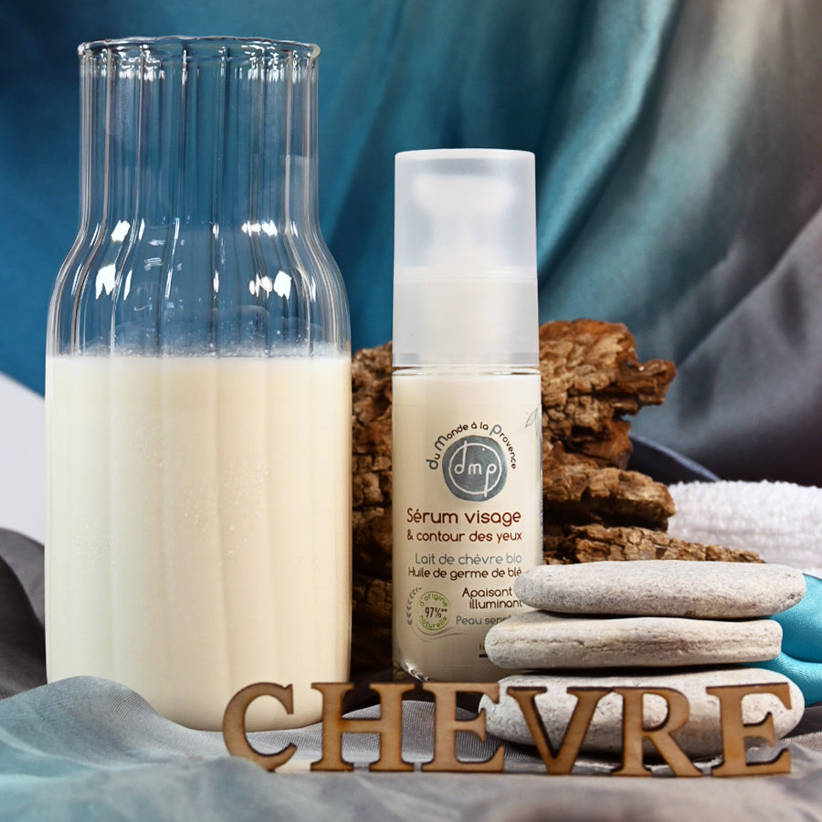 Sérum visage et contour des yeux au Lait de Chèvre BIO – 30ml
